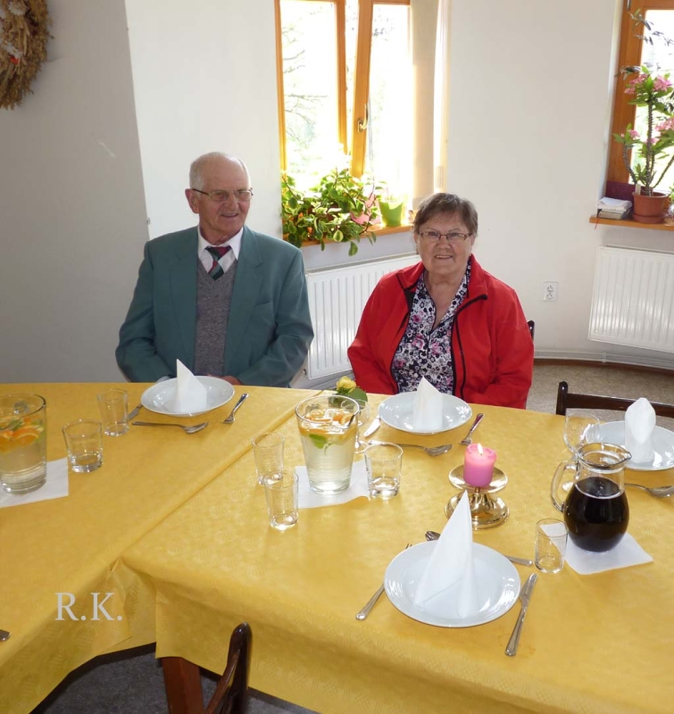 Mše sv. s obědem pro manžele - jubilanty  10. května 2015